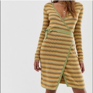 Skylar Rose Knit Wrap Dress